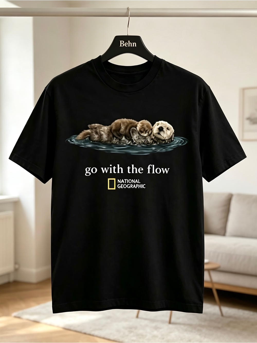 National Geographic T-Shirt Black Womens Mens T-shirt Unisex